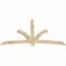 Ekena Millwork Davenport Rough Sawn Timber Gable Bracket, Douglas Fir, 72"W x 42"H x 2"D x 4"F, 14/12 Pitch GBW072X42X0204DAV00RDF - alternate 5